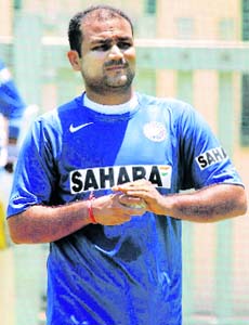 Sehwag is one of the few Indian players who could be relied upon whether with a bat or a ball. With his left-arm spin he has taken 29 Test and 87 ODI wickets