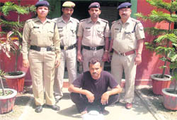 Lal Man who was arrested by the Haridwar police for possession of marijuana on Thursday.