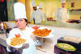 Chef Manju Sachdeva offers her culinary expertise at the Hyderabadi Food Festival 