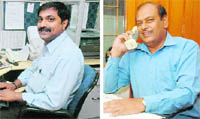 (Left) Suresh K Nair,(Right) S K Roy