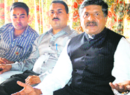 National spokesperson of the BJP Ravi Shankar Prasad addressing the media at Dharamsala on Friday.