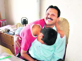 ADM Sandeep Kumar along with Farhan who was recovered from Indora.