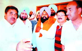 Gurmohan Singh, general secretary, Youth Akali Dal, who joined the Congress