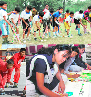 Children acquire hockey, roller-skating and painting skills at various summer camps in Dehradun.