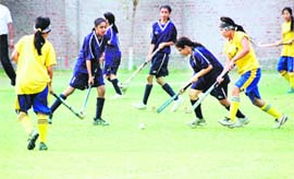 A match in progress in Dehradun, on Tuesday.