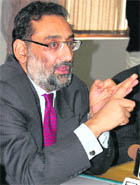 Haseeb A. Drabu, chairman of J&K Bank