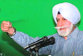 KPS Gill at a press meet in Chandigarh