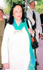 Anjolie Ela Menon in the Punjab and Haryana High Court, Chandigarh.