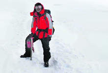 Malli Mastan Babu at Mt. Everest.