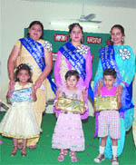The winners of the smart mother competition held to mark Mothers Day at CJS Public School in Jalandhar. 