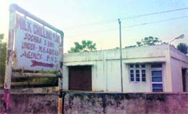 The building of milk chilling plant at Sodhra in Sunderbani. 