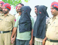 accused in police custody in Ludhiana on Monday.