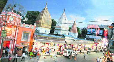 An evening view of the Raghunath Temple in Jammu