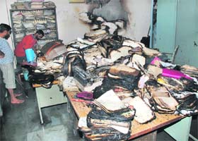 Files gutted in fire that broke out in the public health branch of GMADA in Mohali