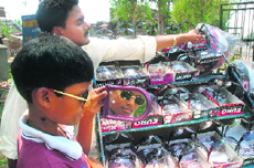 With a rise in the temperature, the demand for sunglasses peaks in Jammu.