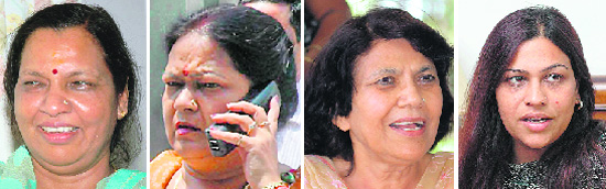 Madhu Bansal, Shashi Bala Jain, Satinder Dhawan, Janat Jahan