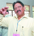 Chetan Chauhan after losing.