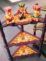 The North-South Cotton Show of handlooms and handicrafts at Panchayat Bhavan-18 displays an array of silk materials, stone jewellery and ethnic toys.