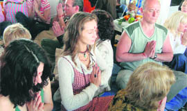 Russians take part in Vedic rituals at Dev Sanskriti University in Haridwar.