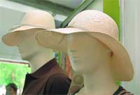 For a city that is high on fashion, Lacoste-17 has a range of pastel hats to choose from.