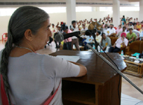 Health Minister Laxmi Kanta Chawla addressing a seminar at the Baba Farid Institute of Foreign and Higher studies in Bathinda on Thursday.