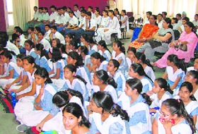 A quiz contest organised by the Sri Krishna Museum, Kurukshetra.