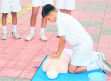 RIMC cadets undergo training at a three-day "Life-Saving Skill Course". 