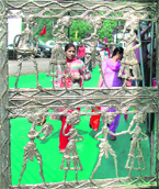 The National Tribal Craft Expo- 2009 at the Ice Skating Rink in Shimla.