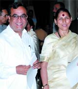 Newly sworn-in ministers Ajay Maken and 