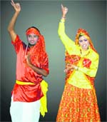 A scene from Dulari Bai, a play staged in Rohtak