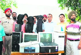 The accused in police custody on Thursday.
