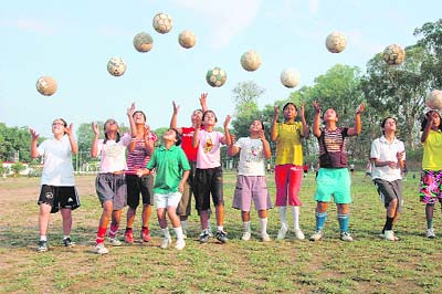 These kids in Dehradun seem to have fun playing with the ball 
