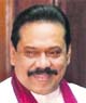 Sri Lankan President Mahinda Rajapaksa
