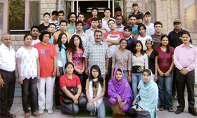 Foreign students at a joint camp in Dalhousie.