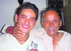 Raghunath Singh with his father