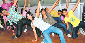 A dance workshop in progress in Ludhiana.