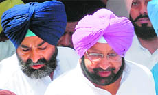 Former Punjab Chief Minister Capt Amarinder Singh appears at the District Courts in Mohali on Wednesday.