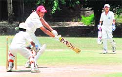 APJ Academy, Kharar, and Happy Home Cricket Academy, Delhi players during their semi-final match in Chandigarh.
