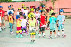 Children at a summer camp in Dehradun. 