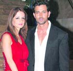 Hrithik Roshan and his wife Suzanne