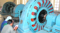 A powerhouse at Galogi, one of the oldest small hydro power units in the country.