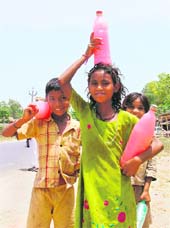 It was a sweetened water treat for children living below poverty line during a “chabeel” in Ludhiana.