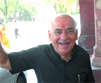 Madan Lal Khurana at the Parliament House on Tuesday.