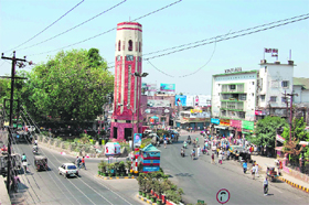 The roundabout at Clock Tower which may be taken up for beautification and Rajpur Road for widening under a tie-up with the ONGC.