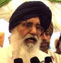 Chief Minister Parkash Singh Badal talking to media in Muktsar on Saturday.