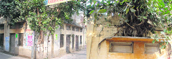 Civil dispensary in Doraha in a shambles.