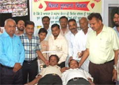 A blood donation camp being organised in Bathinda 