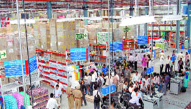 People throng Bharti Wal-Mart store in Amritsar.
