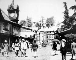 An old photograph of Shimla