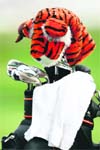 Tiger Woods bag is seen during the second day of previews to US Open at Bethpage on Tuesday.
